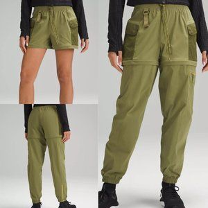Lululemon Convertible HR High-Rise HR Hiking Jogger NWT in Bronze Green